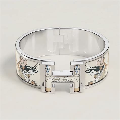 hermes clic clac silver bracelet|Hermes clic clac loose.